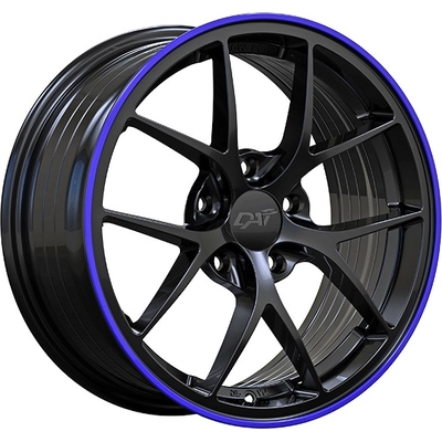 DAI WHEELS - DW1321602 - SKY Gloss Black - Purple Lip Wheel by - (16x7.0 40mm) pa2
