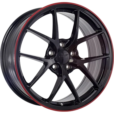 DAI WHEELS - DW1321701 - SKY Gloss Black - Red Line Wheel (17x7.5 40mm) pa31