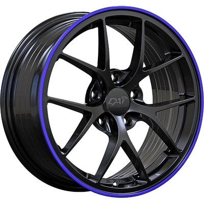 DAI WHEELS - DW1321702 - SKY Gloss Black - Purple Lip Wheel  (17x7.5 40mm) pa1