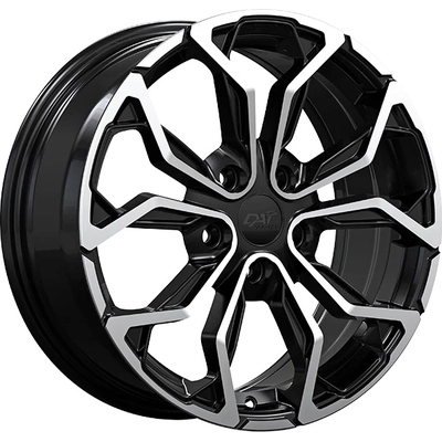 DAI WHEELS - DW1341603 - WIDOW Gloss Black - Machined Face Wheel (16x7.0 40mm) pa1