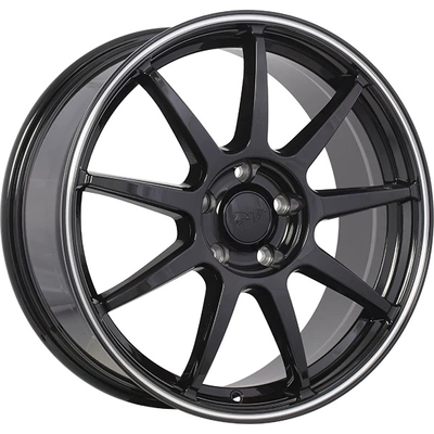 REV Gloss Black - Machined Lip Wheel by DAI WHEELS (16x7.0 40mm) pa1