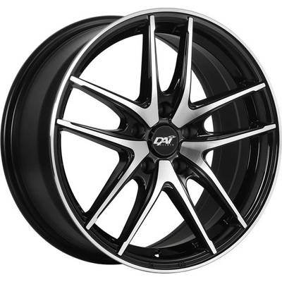 Gloss Black - Machined Face alloy by DAI WHEELS (15x6.5 42.0 mm) pa1