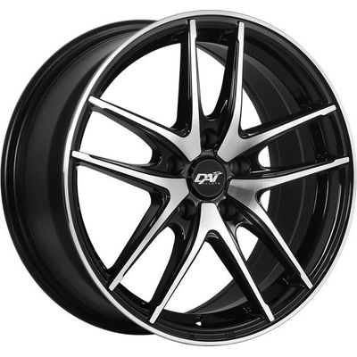 Gloss Black - Machined Face alloy by DAI WHEELS (16x7.0 40.0 mm) pa1