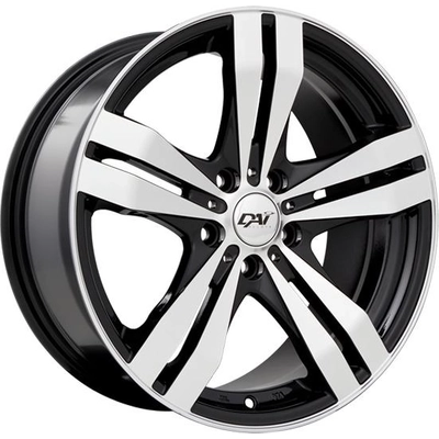 Gloss Black - Machined Face alloy by DAI WHEELS (15x6.5 38.0 mm) pa1