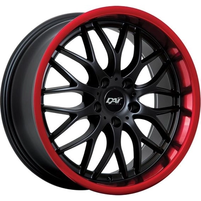 Gloss Black - Red Lip  alloy by DAI WHEELS (17x7.5 45.0 mm) pa1