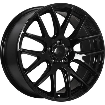 Gloss Black alloy by DAI WHEELS (18x8.0 42.0 mm) pa1