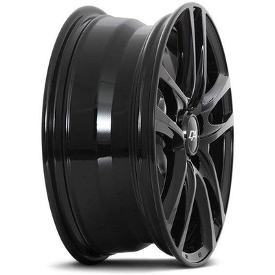 Alliage noir brillant de DAI WHEELS (16x6.5 45.0 mm) pa2