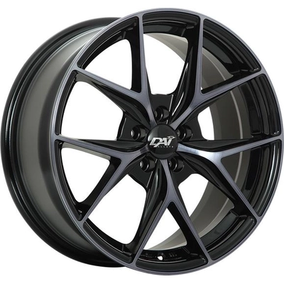 Gloss Black - Machined Face - Smoked Clear alloy by DAI WHEELS (17x7.5 40.0 mm) pa1
