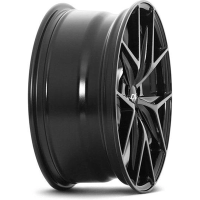 Gloss Black - Machined Face - Smoked Clear alloy by DAI WHEELS (17x7.5 40.0 mm) pa2