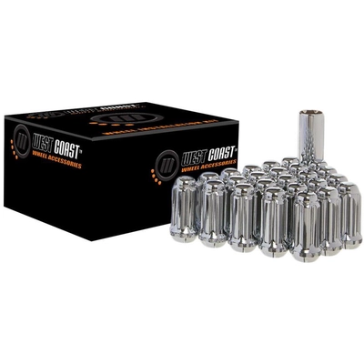 WEST COAST WHEEL ACCESSORIES - W5612ST - Bulge Acorn Spline Lug Nuts pa1