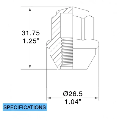 COYOTE WHEEL ACCESSORIES - 801145BLK - Lug Nut pa2