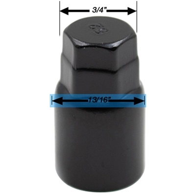 COYOTE WHEEL ACCESSORIES - 741145BLK -  Acorn Bulge Wheel Locks pa3