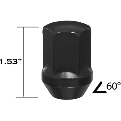 WEST COAST WHEEL ACCESSORIES - DPC1014LSB - Bulge Acorn Lug Nut pa1