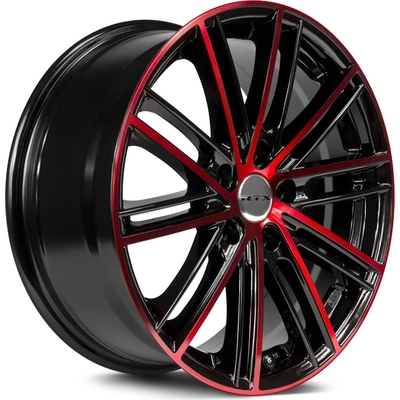 Strobe 5 Black Machined Red Wheel by RTX (18x8 45mm) pa2
