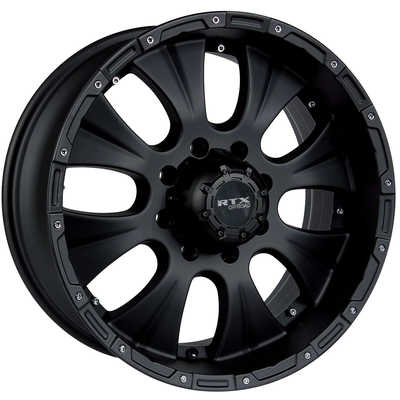 Crawler Matte Black Wheel by RTX (17x8 20mm) pa1