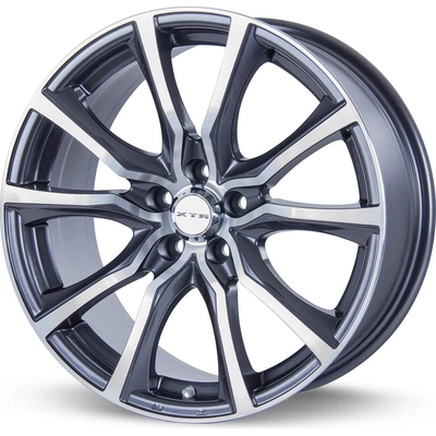 Contour Gunmetal Machined Wheel by RTX (16x7 40mm) pa2