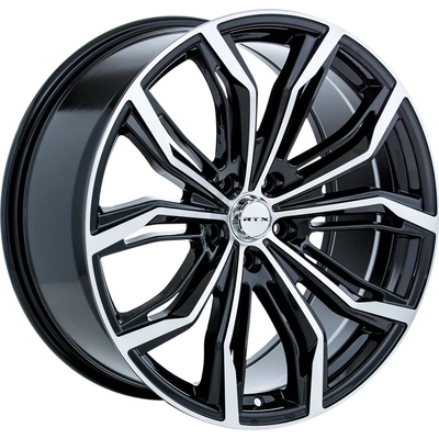 Black Widow Black Machined Wheel by RTX (18x8 42mm) pa2
