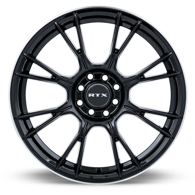 Vapor Black with Machined Lip Wheel by RTX (17x7.5 40mm) pa2