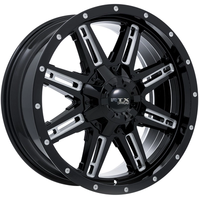 Ravine Black Milled Wheel by RTX (17x8 15mm) pa1