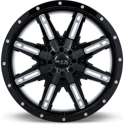 Ravine Black Milled Wheel by RTX (17x8 10mm) pa3