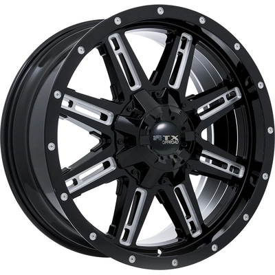 Ravine Black Milled Wheel by RTX (17x8 10mm) pa1