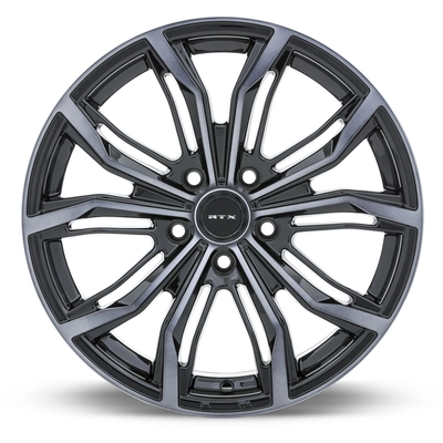 Black Widow Black Machined Grey Wheel by RTX (18x8 40mm) pa3