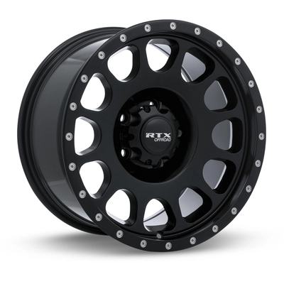 Baja Satin Black with Milled Rivets Wheel by RTX (18x9 10mm) pa1
