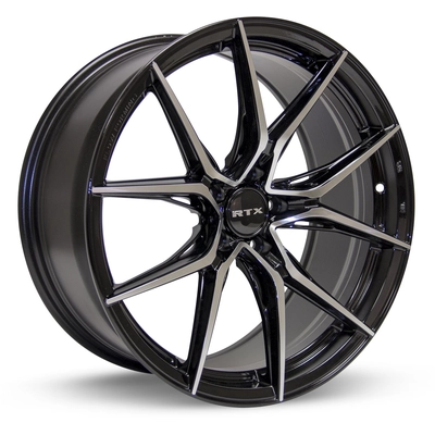 Slick Black Machined Wheel by RTX (16x7 40mm) pa1