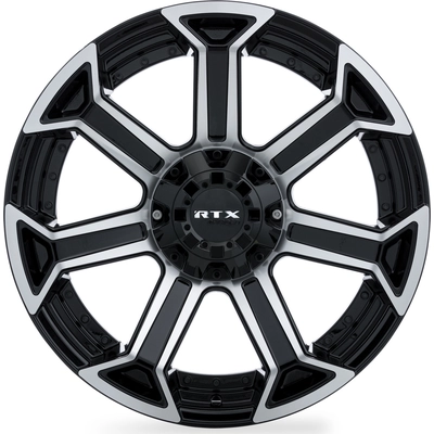 Peak Gloss Black Machined Wheel by RTX (18x9 0mm) pa3