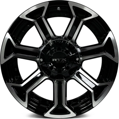 Peak Gloss Black Machined Wheel by RTX (20x9 0mm) pa2