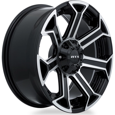 Peak Gloss Black Machined Wheel by RTX (20x9 0mm) pa4