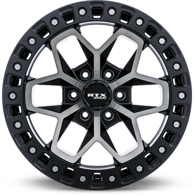 Zion Satin Black Tinted Bronze Wheel by RTX (17x9 -15mm) pa2