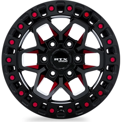 Zion Black Milled Red Wheel by RTX (18x9 0mm) pa2