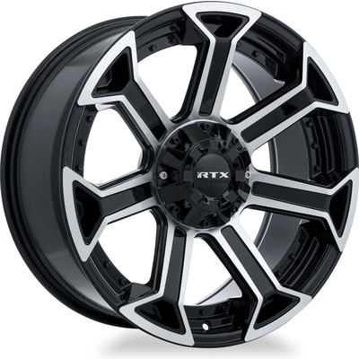 Peak Gloss Black Machined Wheel by RTX (20x10 -18mm) pa1