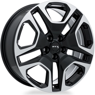 Osaka Satin Black Machined Wheel by RTX (18x7 35mm) pa2