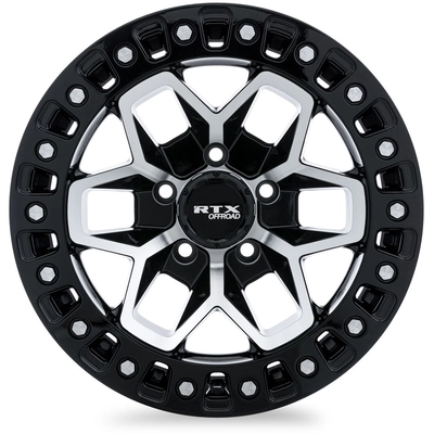 Zion Gloss Black Machined Wheel by RTX (17x9 -15mm) pa2