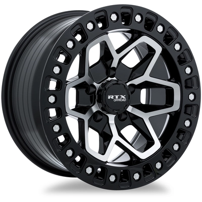 Zion Gloss Black Machined Wheel by RTX (18x9 0mm) pa1