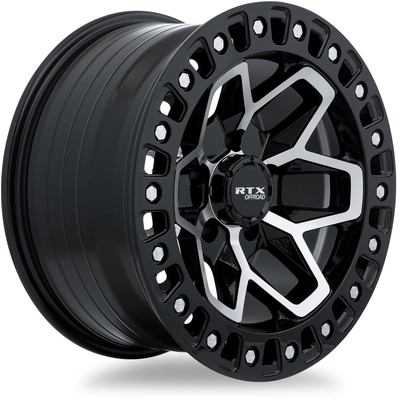 Zion Gloss Black Machined Wheel by RTX (18x9 0mm) pa2