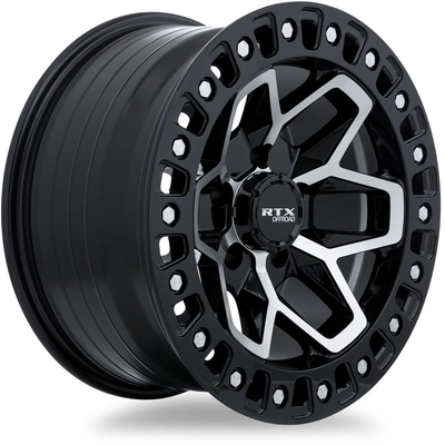Zion Gloss Black Machined Wheel by RTX (18x9 0mm) pa2