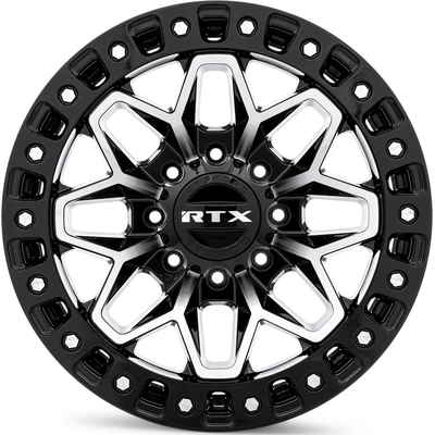 Zion Gloss Black Machined Wheel by RTX (18x9 0mm) pa2