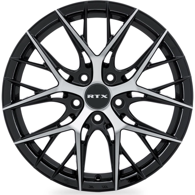 Valkyrie Gloss Black Machined Wheel by RTX (18x8 40mm) pa1