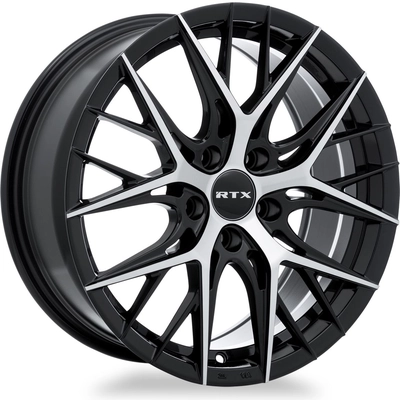 Valkyrie Gloss Black Machined Wheel by RTX (18x8 40mm) pa2