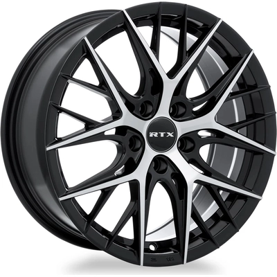 Valkyrie Gloss Black Machined Wheel by RTX (18x8 38mm) pa1