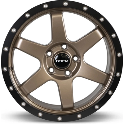 Dakar Satin Bronze Black Edge Lip Wheel by RTX (17x8 35mm) pa2