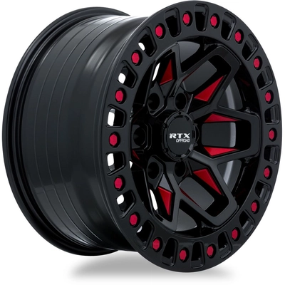 Zion Black Milled Red Wheel by RTX (20x9 -15mm) pa1
