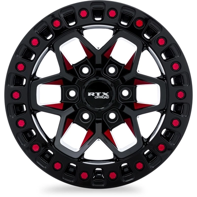 Zion Black Milled Red Wheel by RTX (20x9 -15mm) pa2