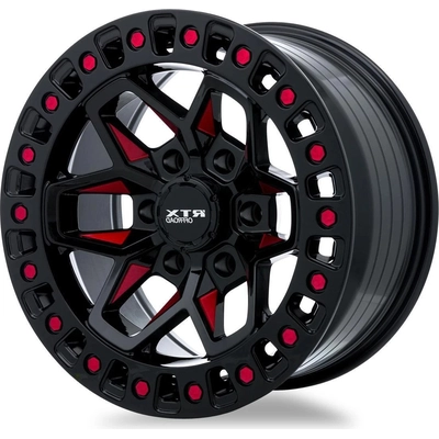 Zion Black Milled Red Wheel by RTX (20x9 0mm) pa2
