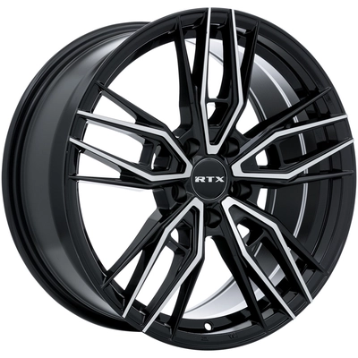 Scepter Gloss Black Machined Wheel by RTX (18x8 40mm) pa1