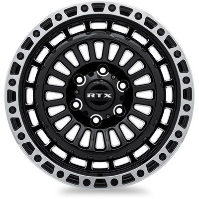 Moab Gloss Black Machined Lip Wheel by RTX (17x9 0mm) pa1
