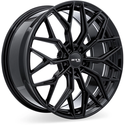 RS02 Gloss Black Wheel by RTX (18x8 38mm) pa1